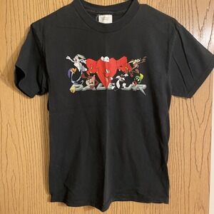 Vintage T-Shirt Youth Large, Dale Jr., Looney Tunes, T-shirt, NASCAR, Black